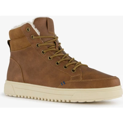 Afbeelding van Blue Box gevoerde heren veterboots cognac Maat 42 Uitneembare zool