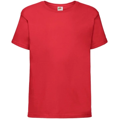 Afbeelding van Fruit Of The Loom Kids Sofspun® T shirt Rood 140 9/11 Jaar