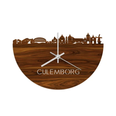 Afbeelding van Skyline Klok Culemborg Palissander