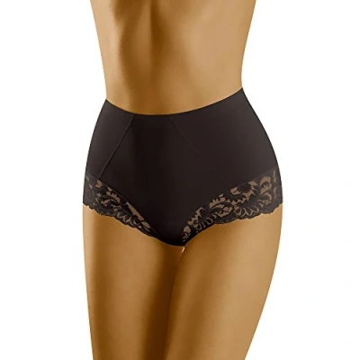 Afbeelding van Wolbar WB216 dames slip onderbroek taille hoge tailleband, zwart, XL