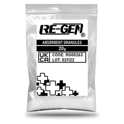 Afbeelding van RE GEN 20g Sachetzak, Lichaamsafval Vloeibare Urine Braaksel Zieke Vloeistof Schoon hoogst Absorberende Korrels op