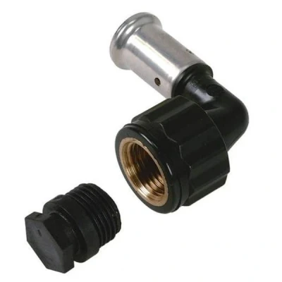 Afbeelding van Henco knie Ø26x3/4&quot; pers x binnendraad. Artikelnr: 6PK 2605