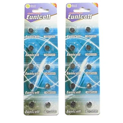 Afbeelding van 20 x Eunicell AG11 alkaline batterij (G11, LR58, LR58SW, LR721, LR721SW, SR721W, 361, 362)