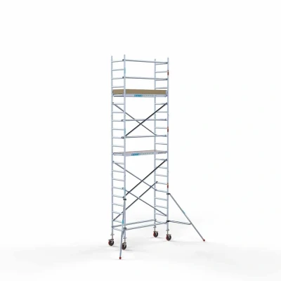 Afbeelding van Euroscaffold Rolsteiger Budget Schoren L190xB75 7.20m werkhoogte Carbon platformen
