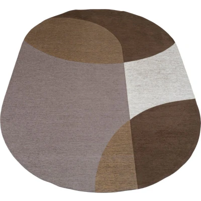 Afbeelding van Veer Carpets Vloerkleed Eli Brown Ovaal 160 x 230 cm