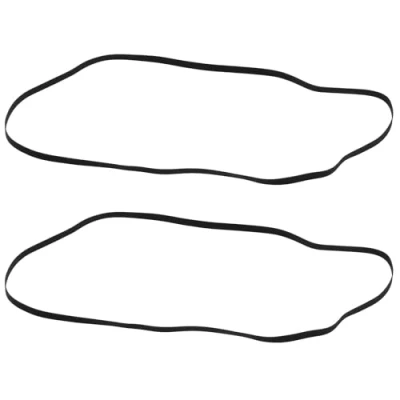 Afbeelding van Create idea 2Pcs Zwart Rubber Record Riem Voor Grammofoon Draaitafels Speler Draaitafel Fonograaf Vervanging 300Mm Gevouwen Lengte 5mm Breedte