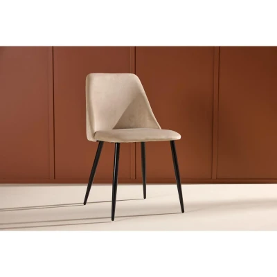 Afbeelding van Svea Kamo eetkamerstoel Velvet beige