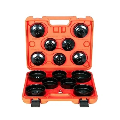 Afbeelding van DAYUAN 15 stks Universele Aluminium Olie Vervang Filter Cap Wrench Oliefilter Verwijdering Socket Remover Tool Kit