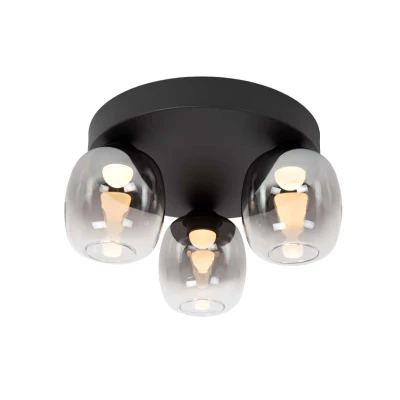 Afbeelding van Lucide TAMINO Plafonnière LED Dimb. 3x5,6W 3000K Zwart