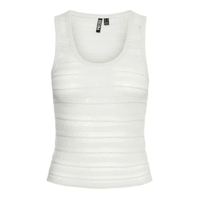Afbeelding van Pieces Pcagda Top, Dames, Maat: XS, Cloud dancer