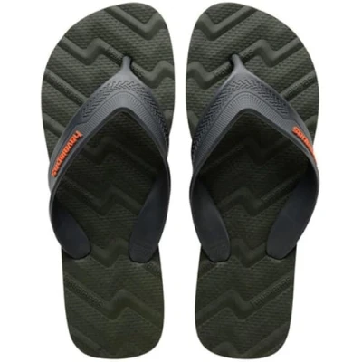 Afbeelding van Havaianas Heren Track Waves Flip Flop, Olijfgroen, 12/13 UK, UK