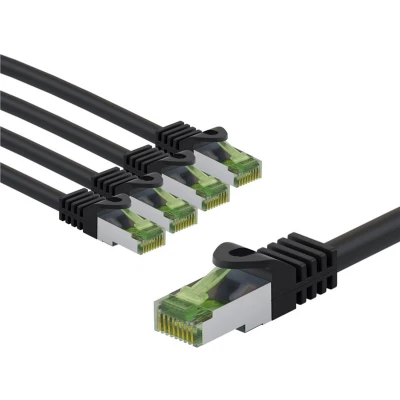 Afbeelding van Goobay 69793 netwerkkabel Zwart, Groen 5 m Cat8.1 S/FTP (S STP)