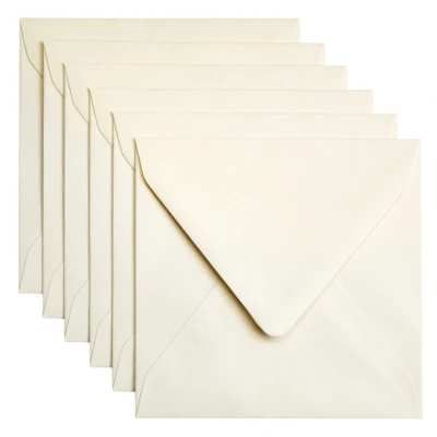 Afbeelding van Envelop Papicolor 140x140mm metallic ivoor
