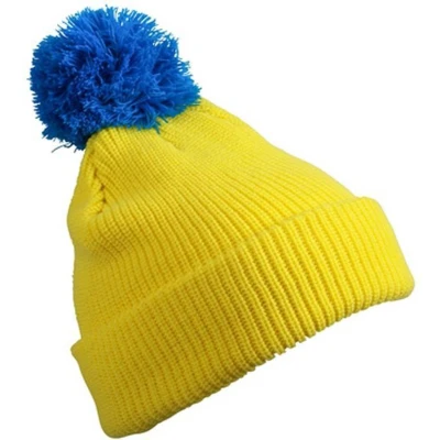 Afbeelding van Myrtle Beach Unisex Pompom Muts (Geel)