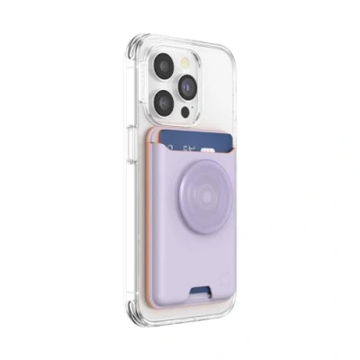 Afbeelding van PopSockets PopWallet+ Officiële Verwisselbare Portemonnee voor Smartphones en Tablets met een Geïntegreerde PopTop Lavender
