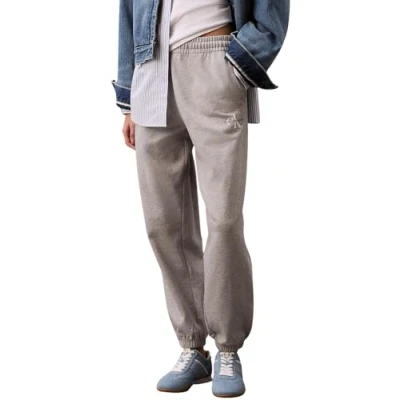 Afbeelding van Calvin Klein Jeans Monologo Trainingsbroek, Dames, Maat: Small, Heroic grey heather