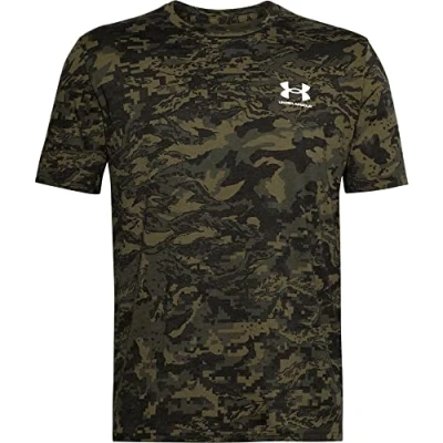Afbeelding van Under Armour CAMO Tshirt print, Heren, Maat: Medium, Black/khaki