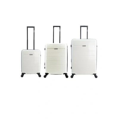 Afbeelding van Discovery Skyward Reiskofferset/Bagage/Trolley 55/65/75 cm (S/M/L) Wit