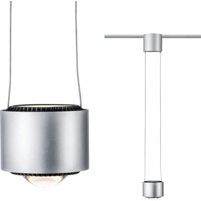 Afbeelding van Paulmann URail Aldan 230V railsysteem lamp LED vast ingebouwd 8.5 W Chroom (mat), Zwart