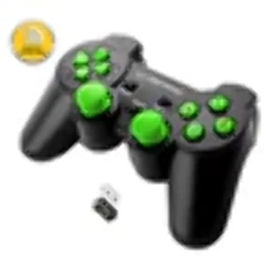Afbeelding van Esperanza EGG108G Wireless Gamepad 2,4Ghz PS3/PC USB Gladiator Schwarz/Grun