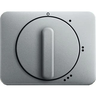 Afbeelding van Abb busch jaeger alpha draaigreep kunststof symbool 3 standen schakelaar standenschakelaar ip20 titanium 2cka001710a3467