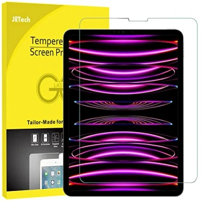 Afbeelding van JETech Screen Protector voor iPad Air 5/4 10,9 Inch, Pro 11 Inch (2022/2021/2020/2018 Modellen), Face ID Compatibel, Gehard Glas Schermbeschermer