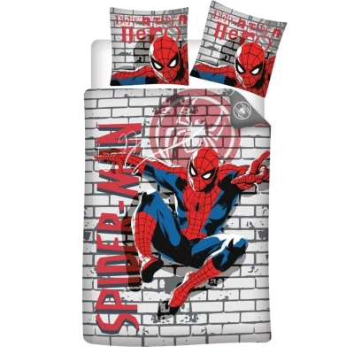 Afbeelding van SpiderMan Dekbedovertrek, Downtown Hero Eenpersoons 140 x 200 cm Polykatoen