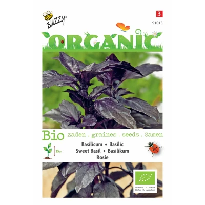 Afbeelding van Basilicum Rosie Buzzy Organic (BIO)