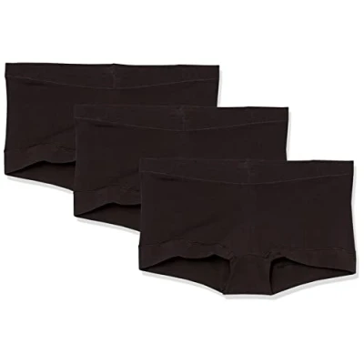 Afbeelding van Maidenform Damesslips voor jongens (set van 3), zwart, 3 stuks, M