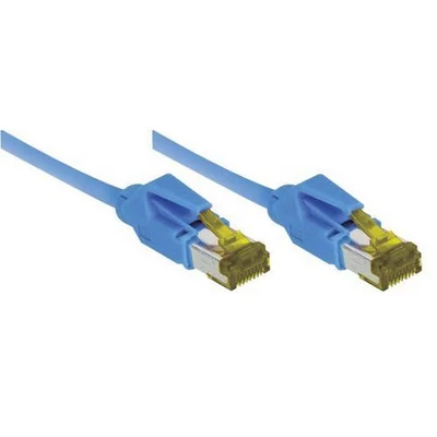 Afbeelding van Connect 1 m volledig koperen RJ45 S/FTP Cat 6a LSOH Snagless patchkabel blauw
