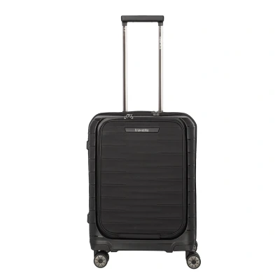 Afbeelding van Travelite Mooby 4w Trolley S Frontpocket black Harde Koffer