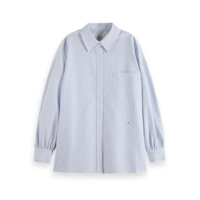 Afbeelding van Scotch &amp; Soda Core Oxford Stripes Overhemd Unisex Maat 42