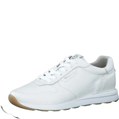 Afbeelding van Tamaris 1 23618 42 Damessneakers, wit leer., 37 EU