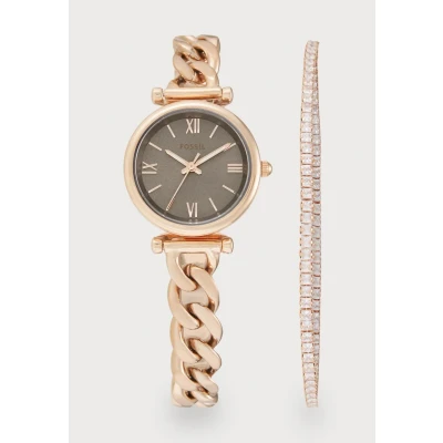 Afbeelding van Fossil Analoog kwartshorloge voor dames, met roestvrijstalen armband ES5378SET, goud