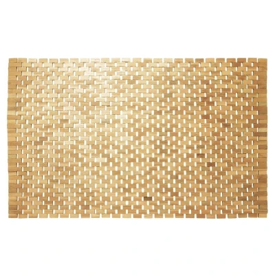 Afbeelding van Badmat Sealskin Woodblock Teak