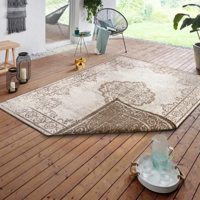Afbeelding van Dubbelzijdig Vloerkleed Triomphe Crème 80x150cm Meerkleurig Klassiek 123vloerkleed.nl