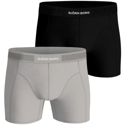 Afbeelding van Björn Borg Lyocell Boxershort 2 Pack Zwart &amp; Grijs