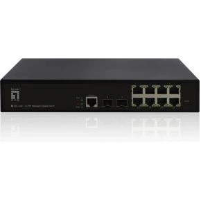 Afbeelding van LevelOne GEL 1061 Managed network switch L2 Gigabit Ethernet (10/100/1000) 19U Zwart