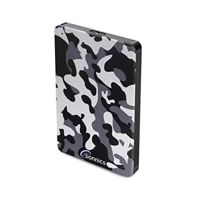 Afbeelding van Sonnics 500GB USB 3.0 Externe Draagbaar Harde Schijf voor Vensters PC, Mac, Smart TV, XBOX ONE &amp; PS4 Speciaal Editie, Grijs Camo