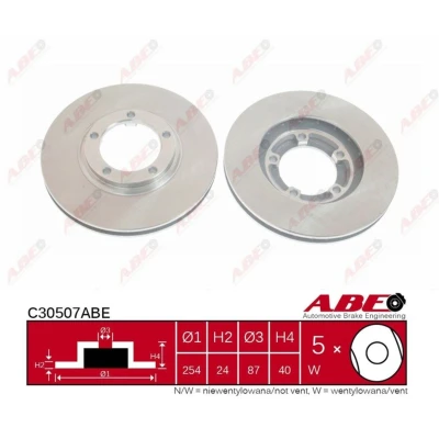 Afbeelding van ABE Remschijven C30507ABE