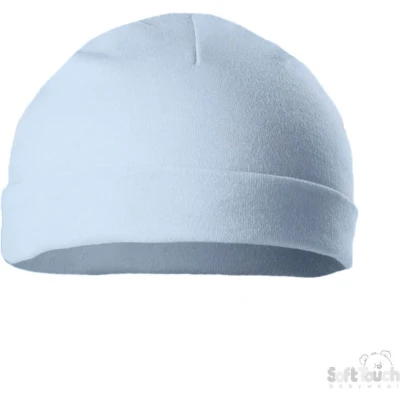 Afbeelding van Soft Touch Baby mutsje 0 3 mnd Blauw