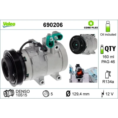 Afbeelding van Valeo Airco compressor 690206