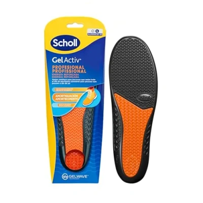 Afbeelding van Scholl GelActiv Professionele inlegzolen voor heren, laarzen en werkschoenen, comfort, schokdemping aangename demping met GelWave technologie, maat 40 46,5