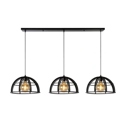 Afbeelding van Lucide DIKRA Hanglamp Ø 40 cm 3xE27 Zwart