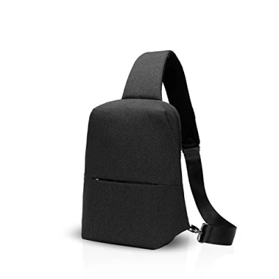 Afbeelding van FANDARE Sling Bag rugzak Schoudertas Borsttas Messenger Wandeltas Crossbody Tas Dagrugzak Polyester, Zwart, L, School