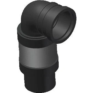 Afbeelding van Geberit duofix wand aansluitbocht met flexibel aansluitstuk 90mm 241521001 241 521 00 1