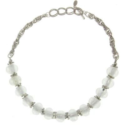 Afbeelding van Behave ketting Glaskralen accessoires Mode sieraden Nikkelvrij 44 cm