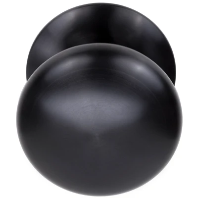 Afbeelding van Formani Voordeurknop BASICS LB65V vast op rozet PVD gunmetal
