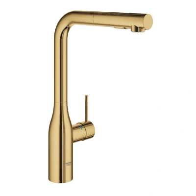 Afbeelding van Grohe Essence New keukenmgkn hoog uittrekb.douche cool sunrise
