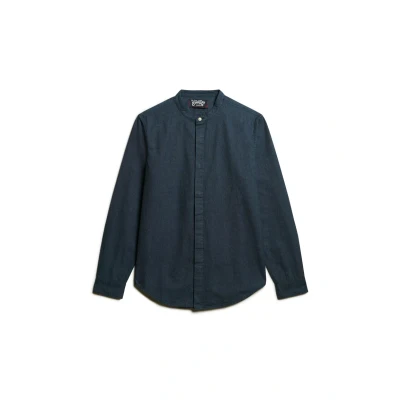 Afbeelding van Superdry Overhemd, Heren, Maat: XL, Indigo micro texture